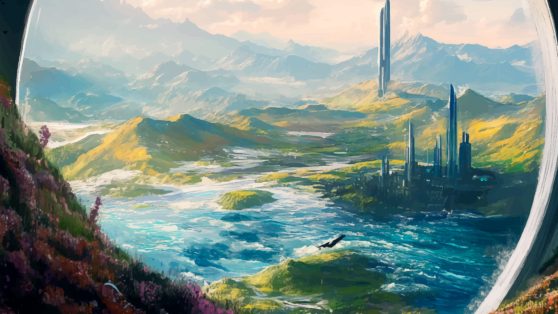 Footer background image